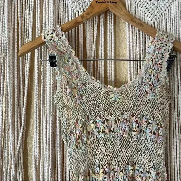 Crotchet midi see through dress no tags - Picture 2 of 8